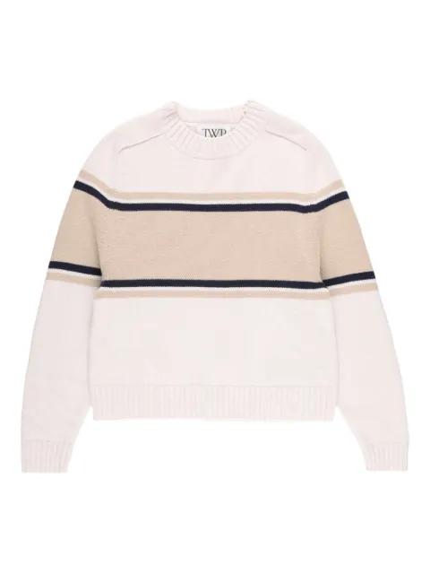 crew-neck striped sweater by TWP