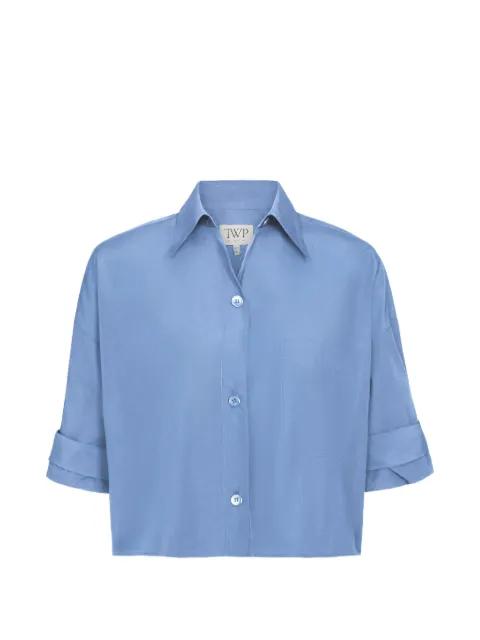 cropped button-up shirt by TWP