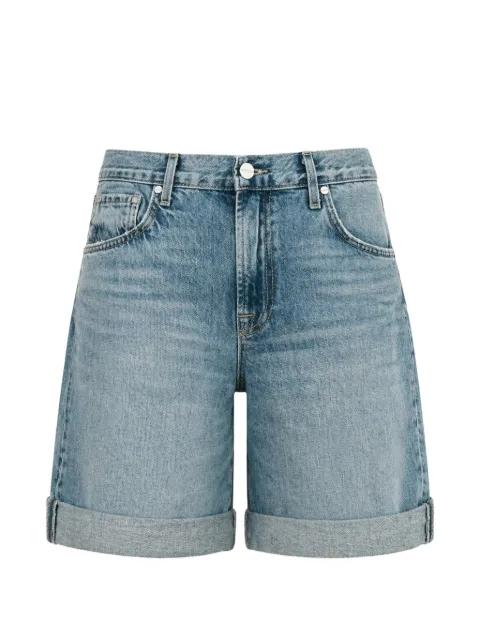 faded turn-up shorts by TWP
