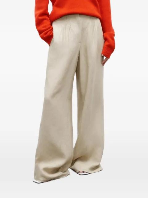pleated wide-leg trousers by TWP