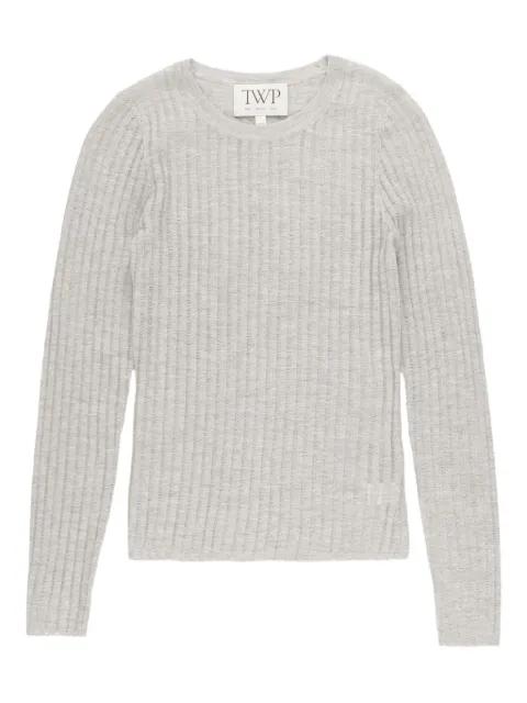 ribbed crew-neck top by TWP