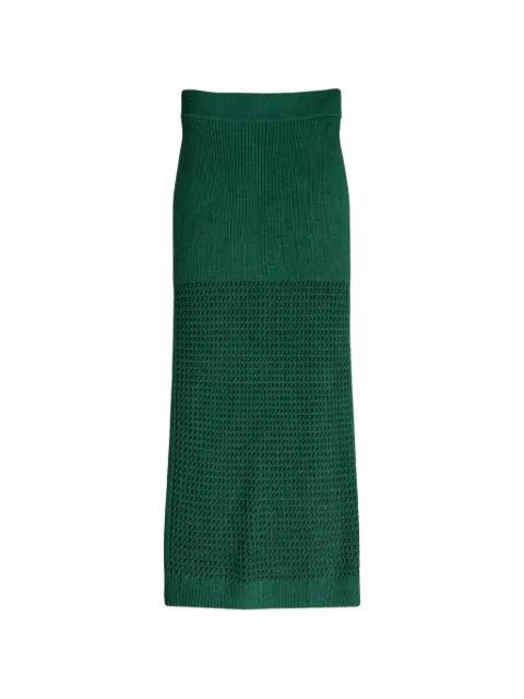 textured midi skirt by TWP
