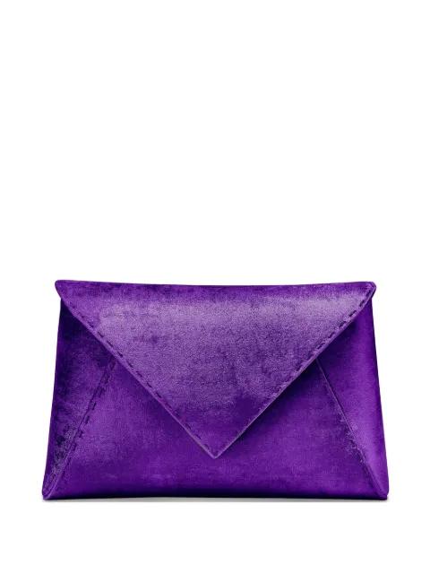 large Lee 'Pouchet' crushed texture clutch bag by TYLER ELLIS