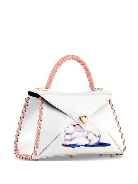 medium bunny-print tote bag by TYLER ELLIS