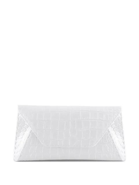 small Eloise croc-effect satin clutch bag by TYLER ELLIS