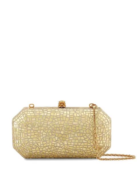 small Perry mosaic-effect clutch bag by TYLER ELLIS