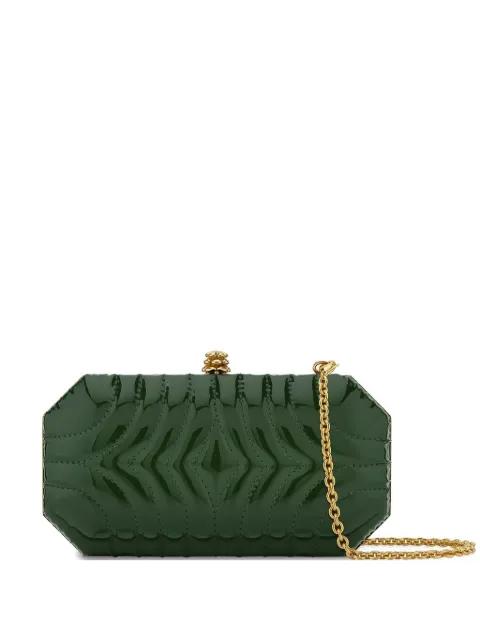 small Perry quilted patent-leather clutch bag by TYLER ELLIS