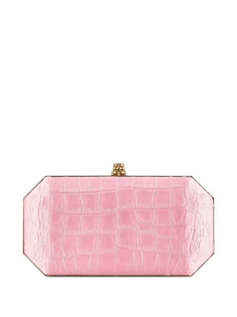 small Perry stamped-satin clutch bags by TYLER ELLIS