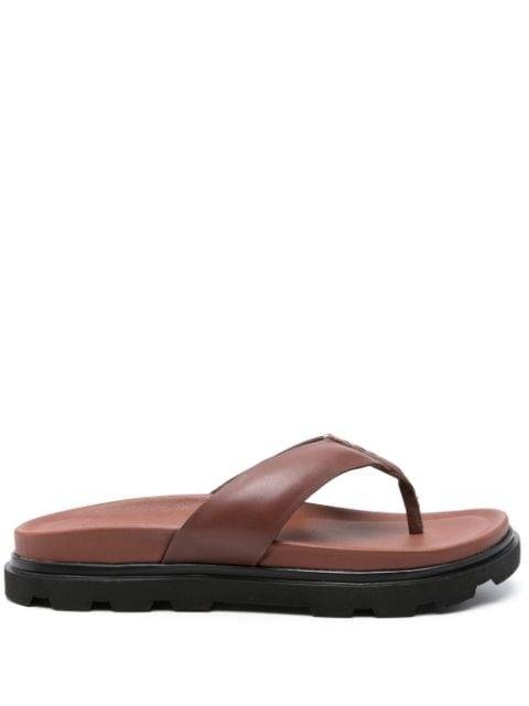 Capitola leather flip flops by UGG