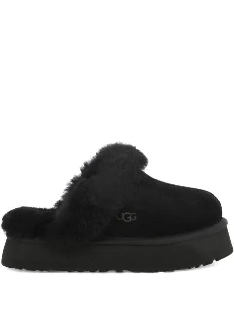 Disquette faux-fur trimmed slippers by UGG