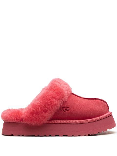 Disquette shearling platform slippers by UGG