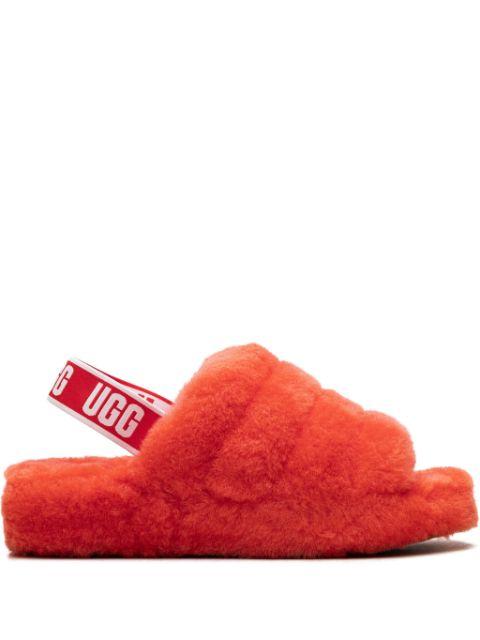 Fluff Yeah "Red Currant" slippers by UGG