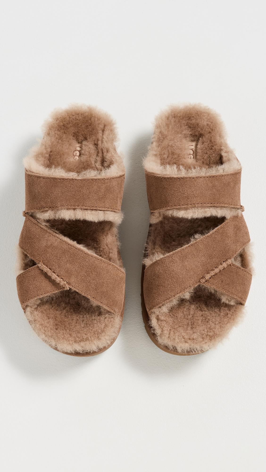 Greenport Cross Strap Slides by UGG