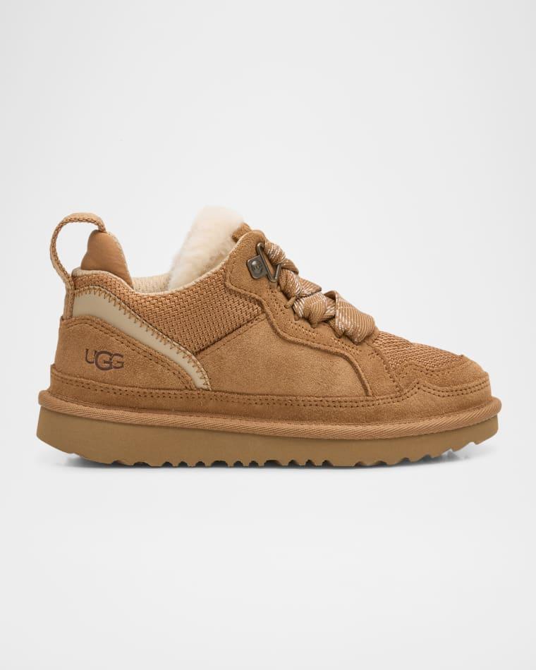 Kid's Lowmel Suede Lace-Up Sneakers by UGG