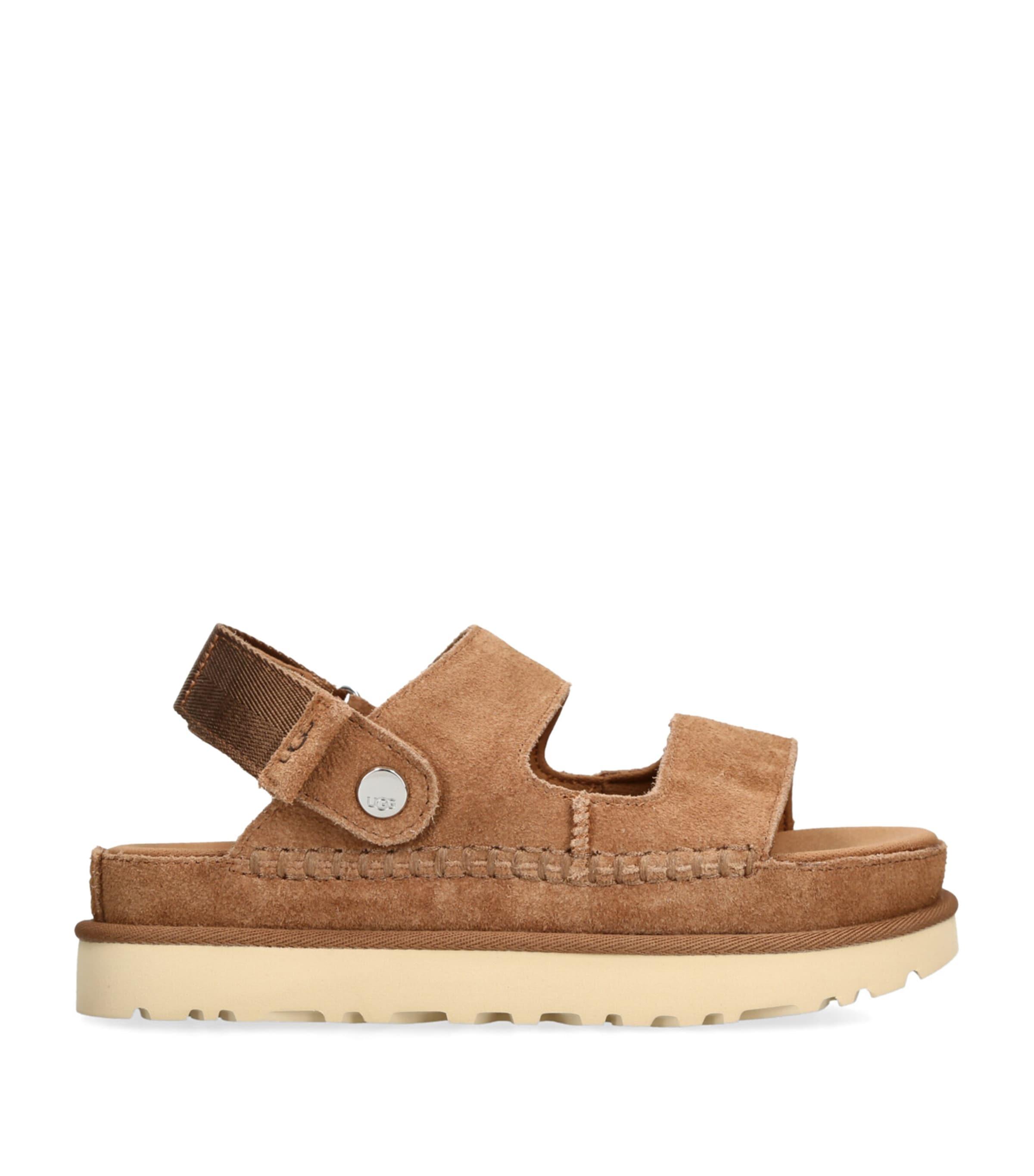 Suede Goldenstar Glide Sandals by UGG