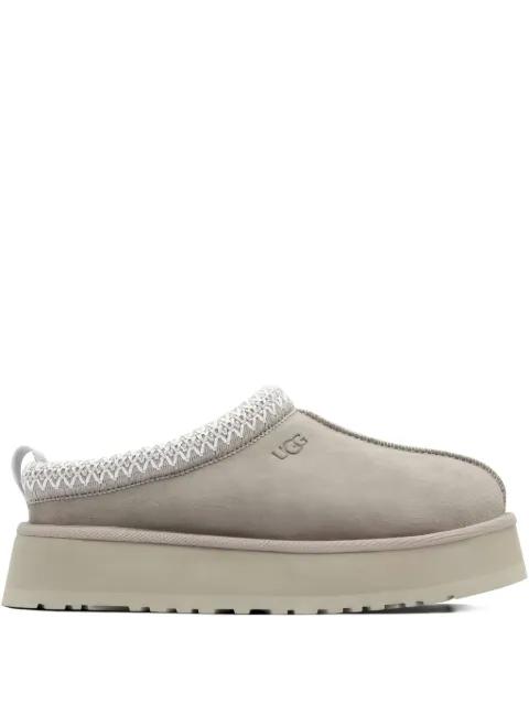 Tazz platform-sole braided-trim slippers by UGG Tazz platform-sole braided-trim slippers by UGG