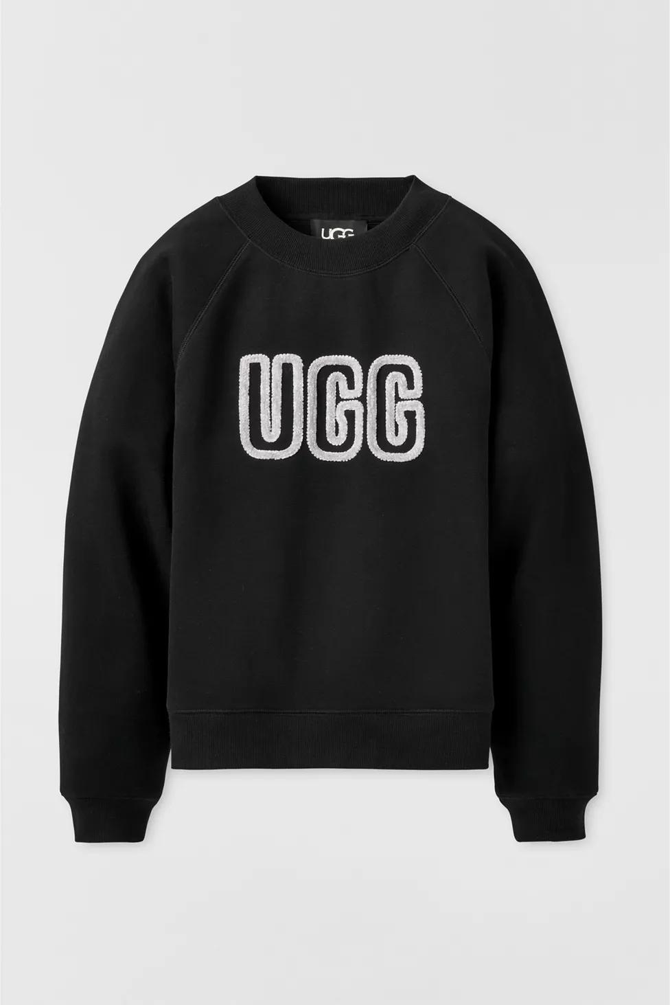 UGG Logo Applique Graphic Relaxed Crew Neck Pullover by UGG