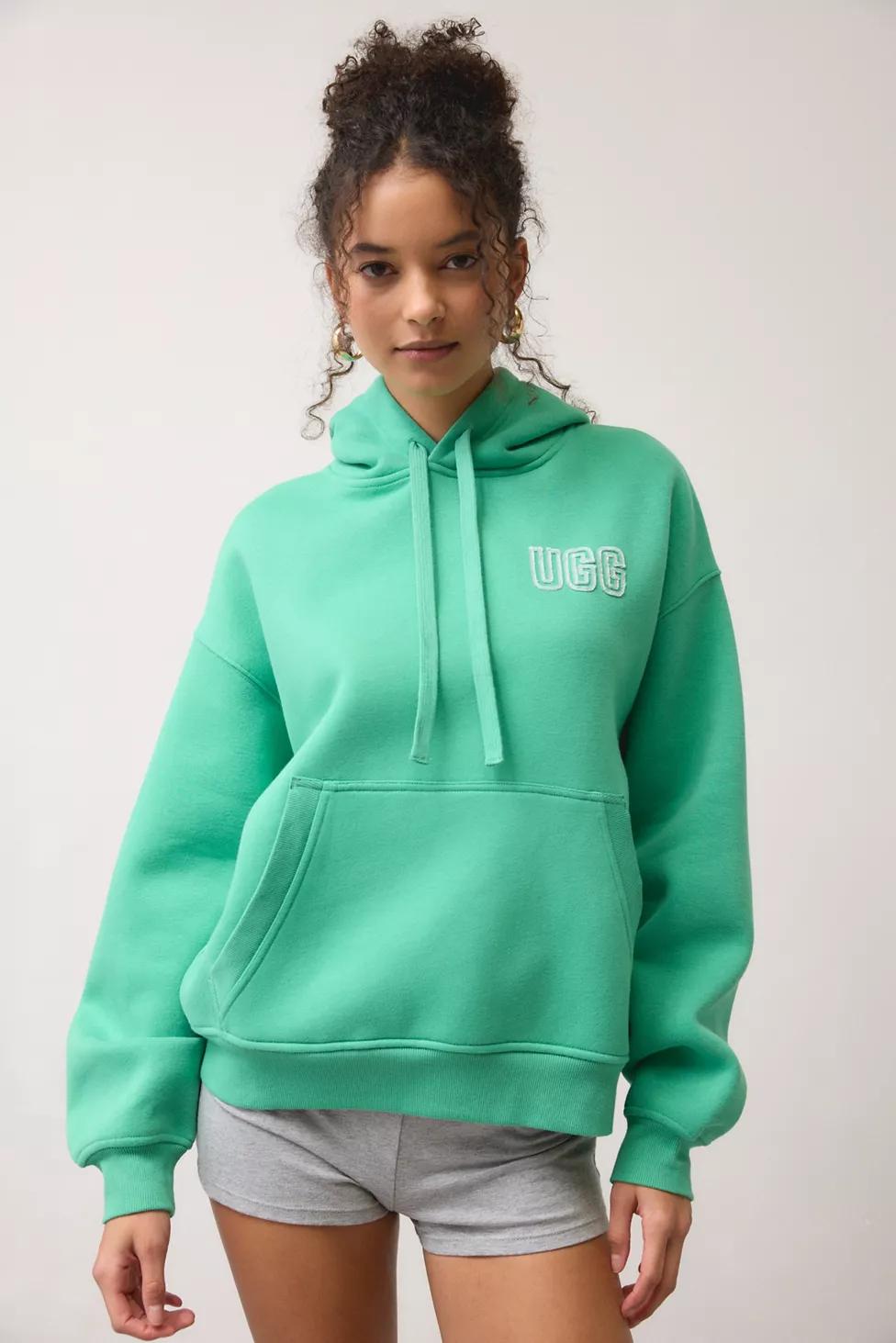 UGG Logo Chenille Applique Graphic Hoodie Sweatshirt by UGG