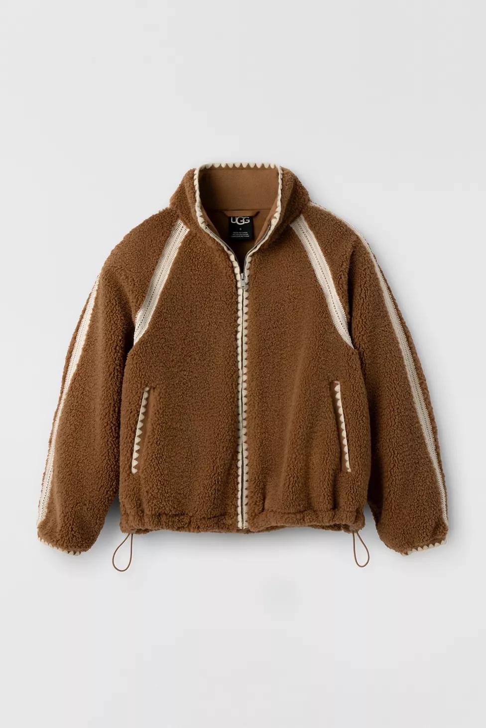 UGG Nikia Crochet UGGfluff Zip-Up Jacket by UGG