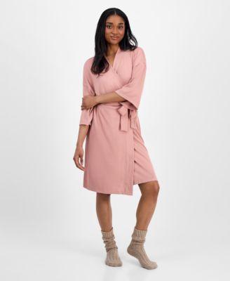 Women's Monrose 3/4-Sleeve Peached-Knit Wrap Robe by UGG