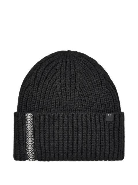 chunky rib Uggbraid beanie by UGG