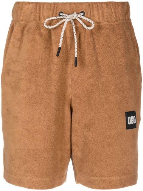 logo-print cotton shorts by UGG
