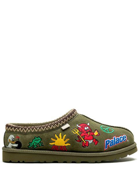 x Palace "Burnt Olive" Tasman slippers by UGG