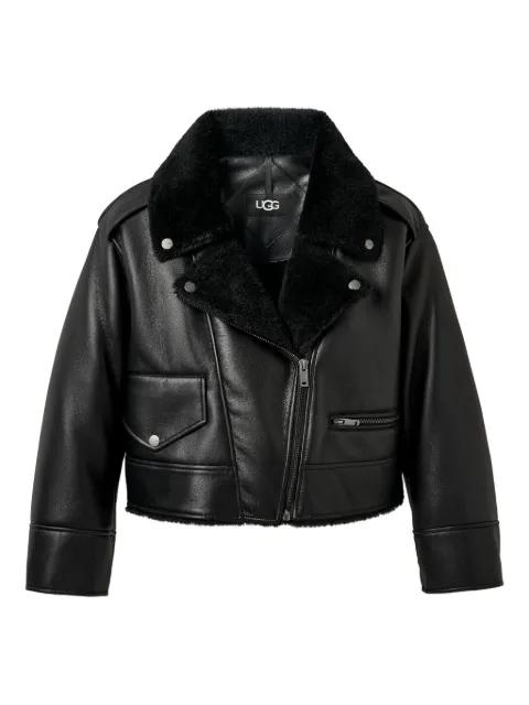 zip-up moto jacket by UGG