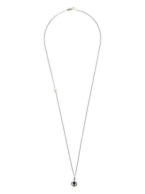 heart and anchor pendant necklace by UGO CACCIATORI
