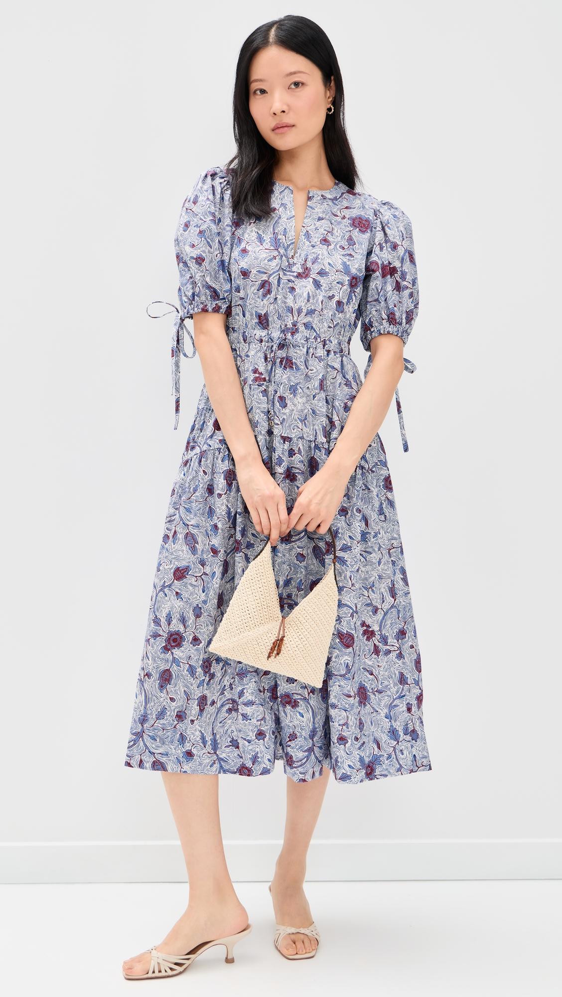 Adriana Short Sleeve Cotton Dress by ULLA JOHNSON