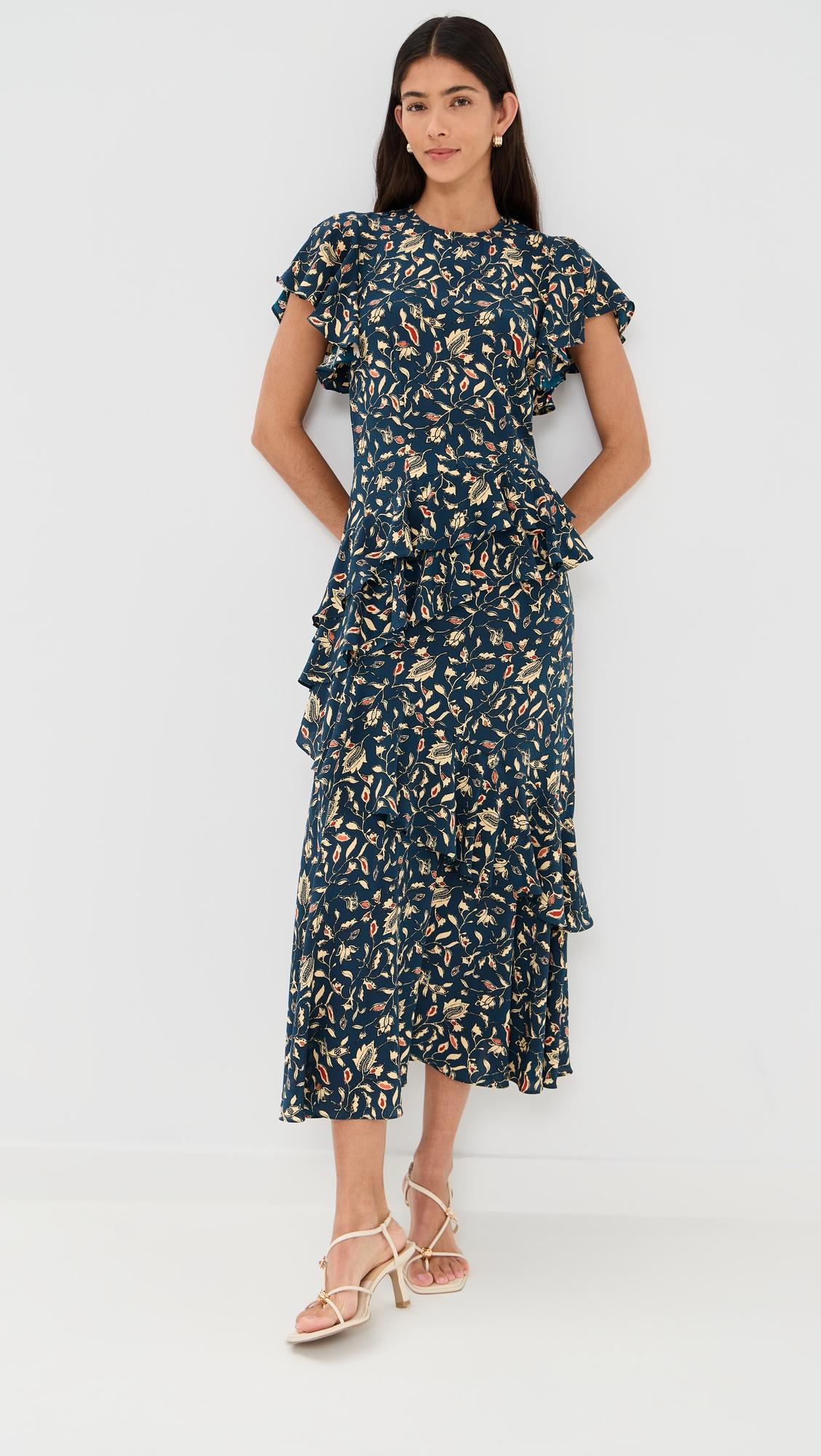 Amaia Silk Dress by ULLA JOHNSON