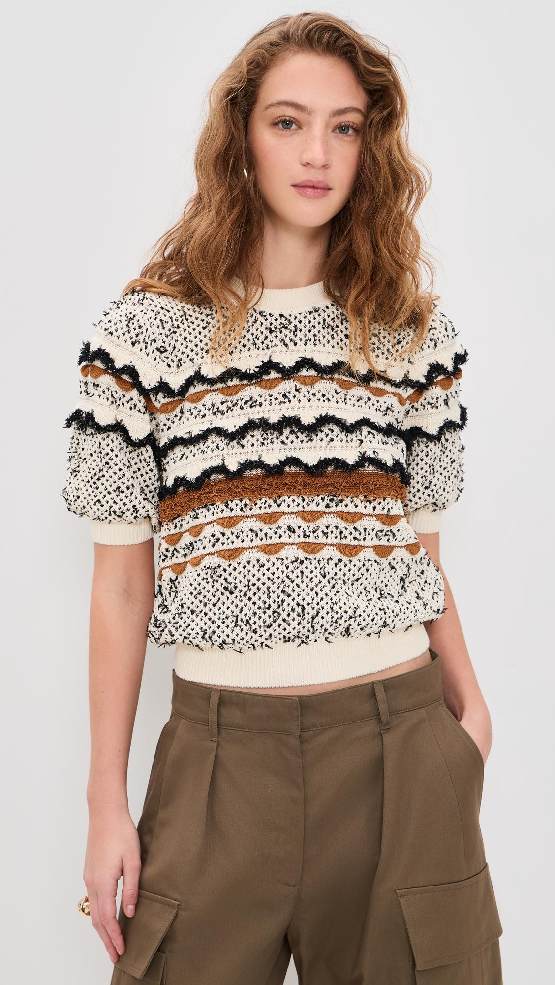 Andira Short Sleeve Knit Top by ULLA JOHNSON