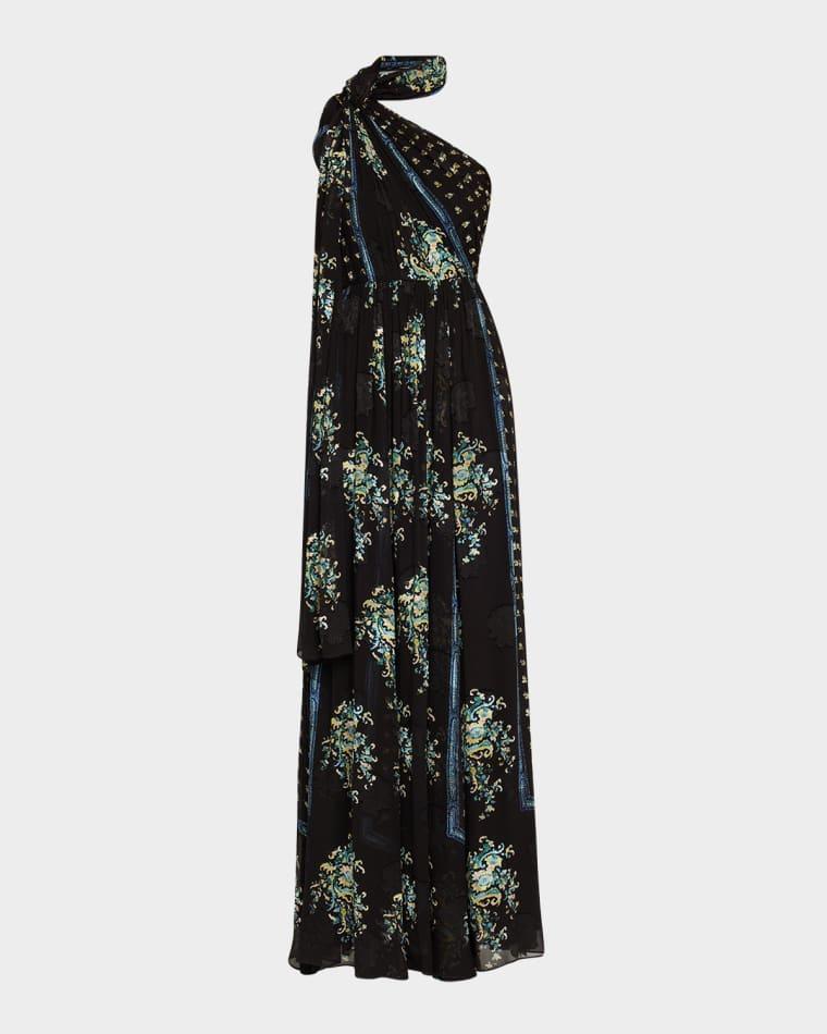 Angelique Draped Scarf Gown by ULLA JOHNSON