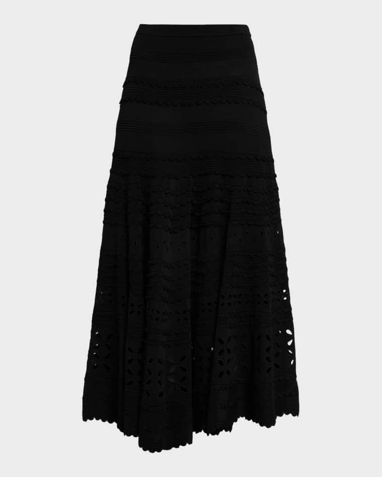 Annisa Eyelet Knit Maxi Skirt by ULLA JOHNSON