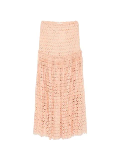 Aris lace maxi skirt by ULLA JOHNSON