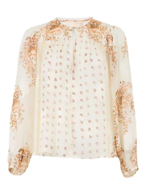 Aster long-sleeve blouse by ULLA JOHNSON