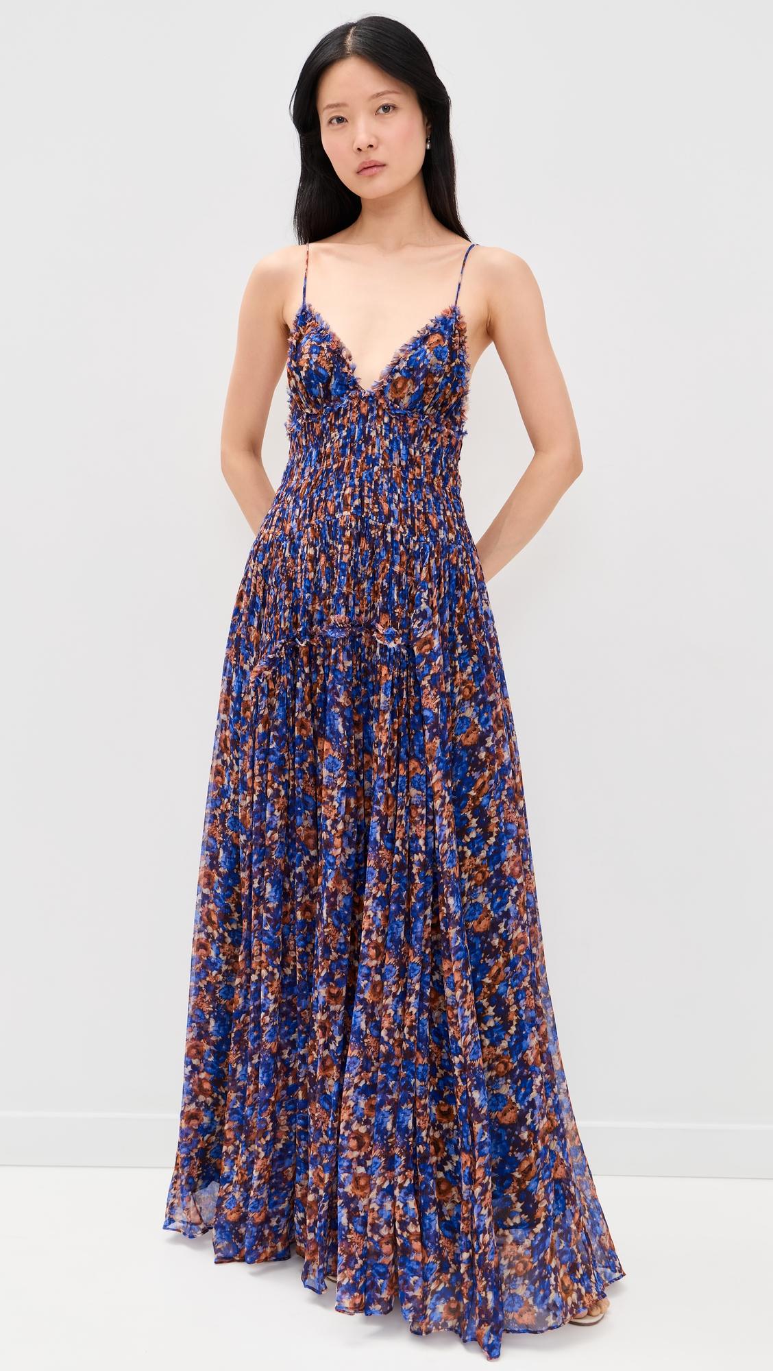 Atrani Sleeveless Silk Gown by ULLA JOHNSON