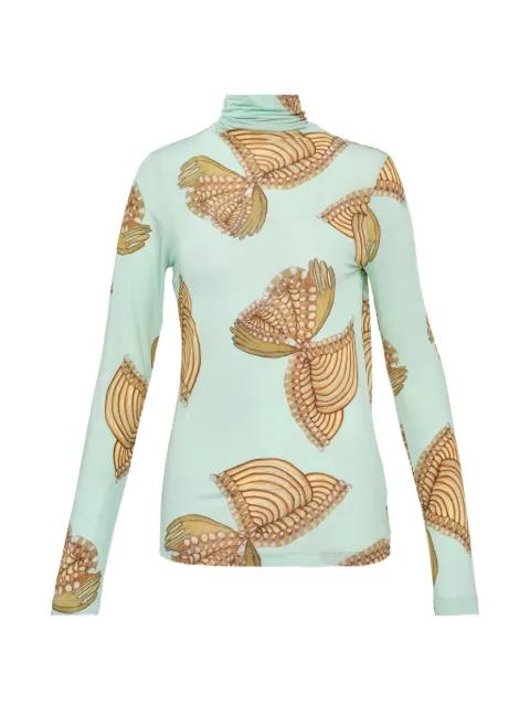 Aurelia turtleneck T-shirt by ULLA JOHNSON