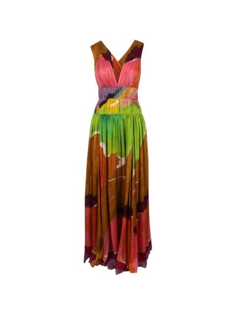Boheme print-detail maxi dress by ULLA JOHNSON