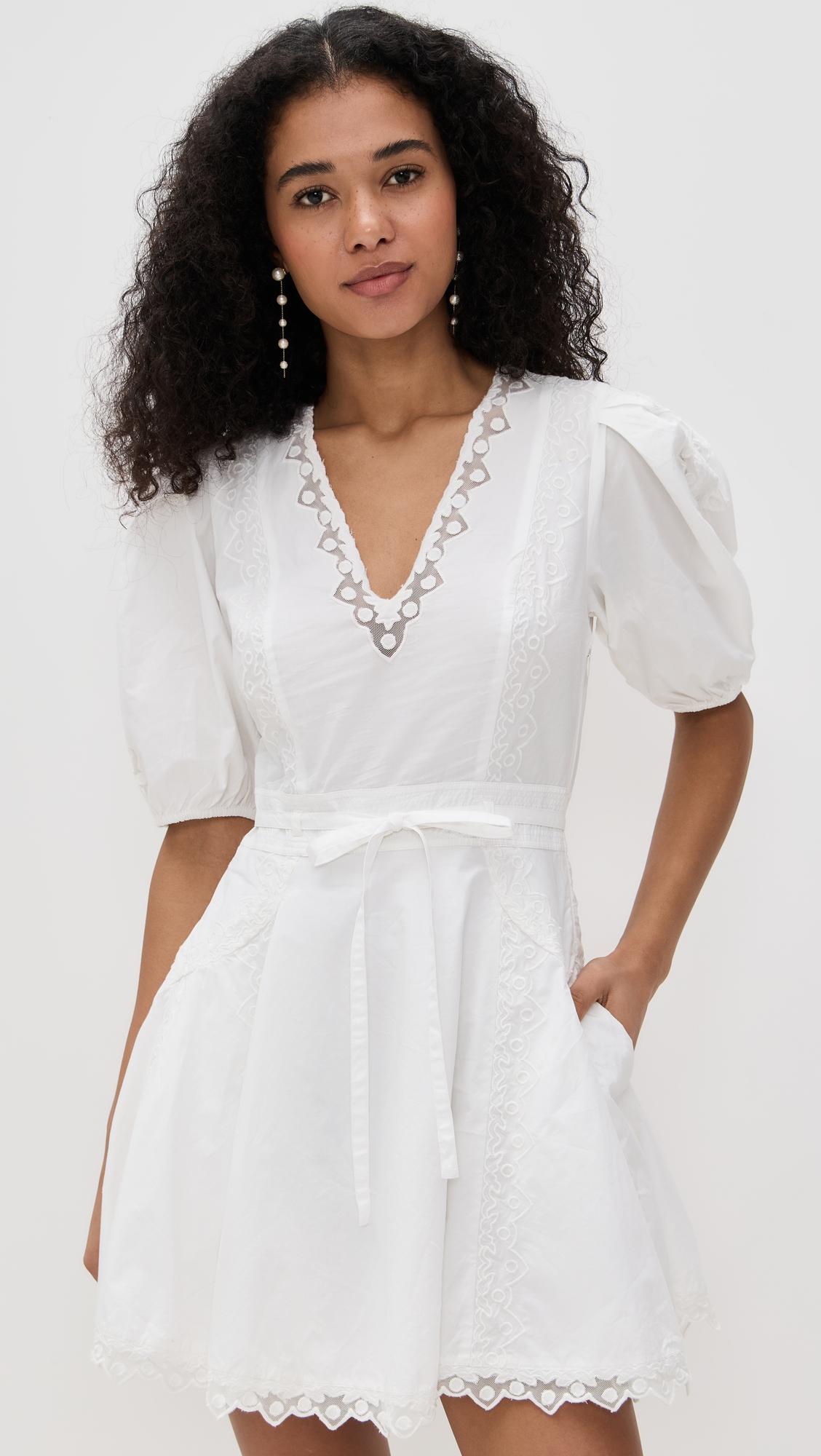 Camila Short Sleeve Mini Dress by ULLA JOHNSON