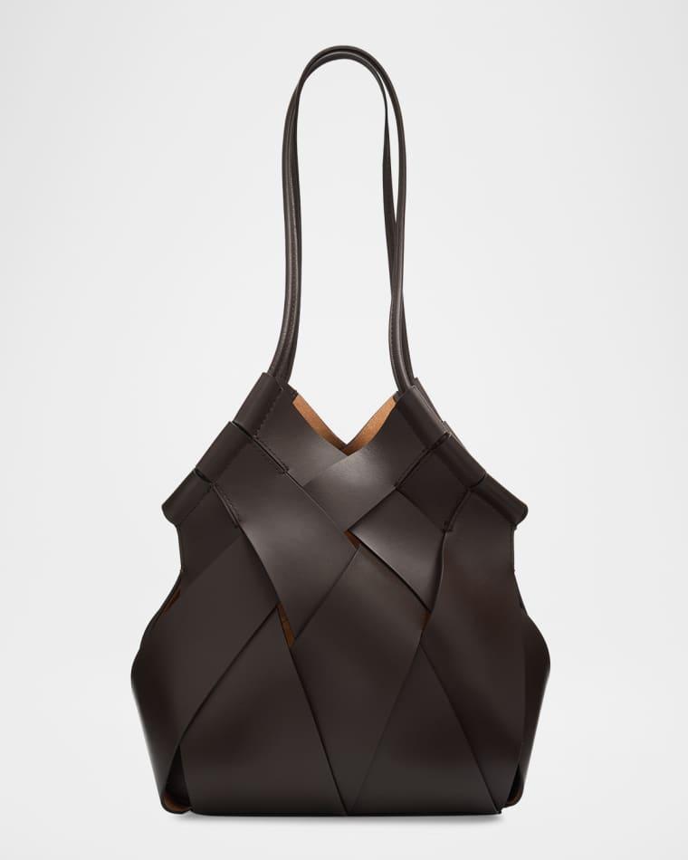 Charlotte Woven Leather Shoulder Bag by ULLA JOHNSON