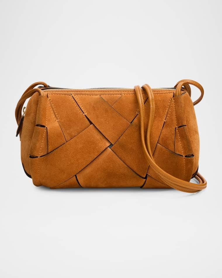Charlotte Woven Suede Camera Bag by ULLA JOHNSON