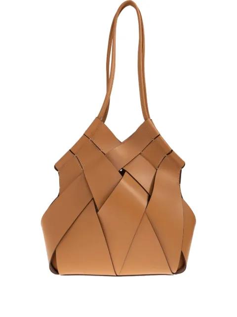 Charlotte woven leather tote bag by ULLA JOHNSON
