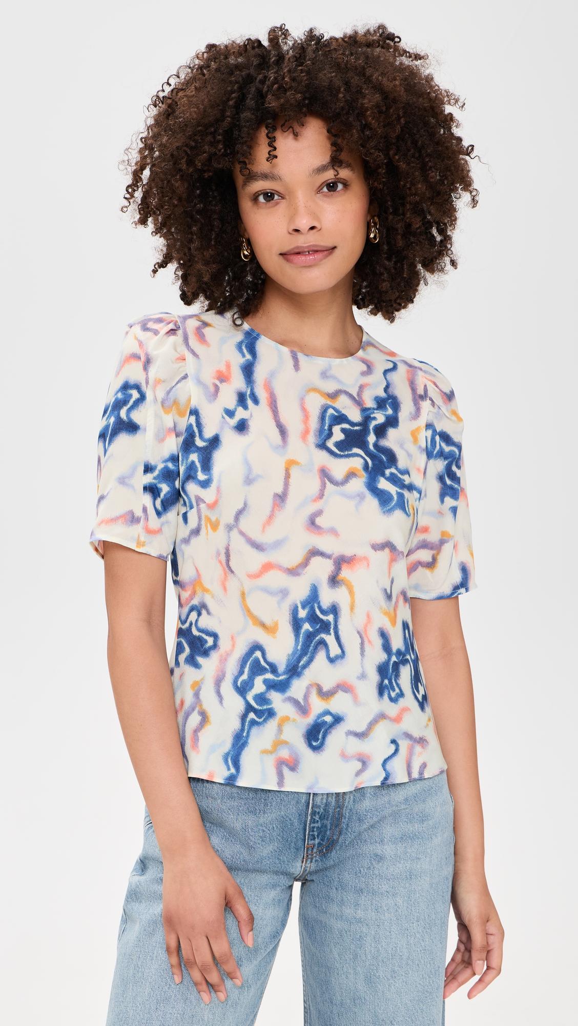 Corine Silk Top by ULLA JOHNSON