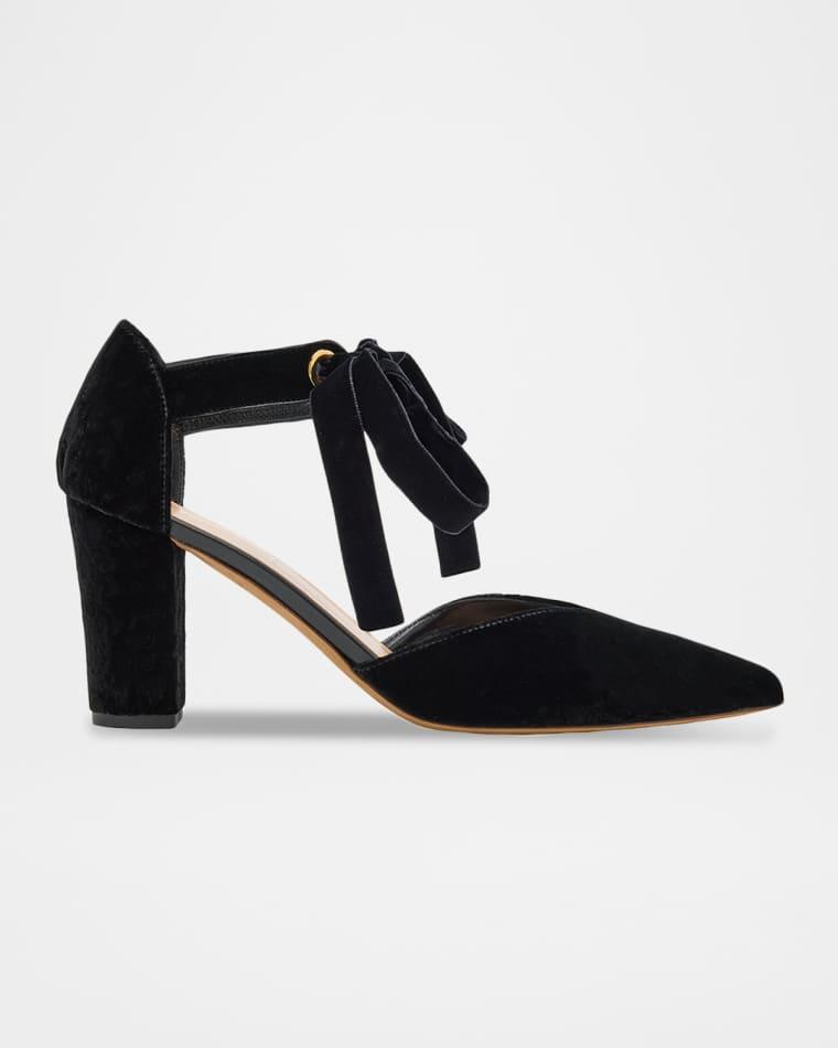 Corinna Velvet Bow Pumps by ULLA JOHNSON
