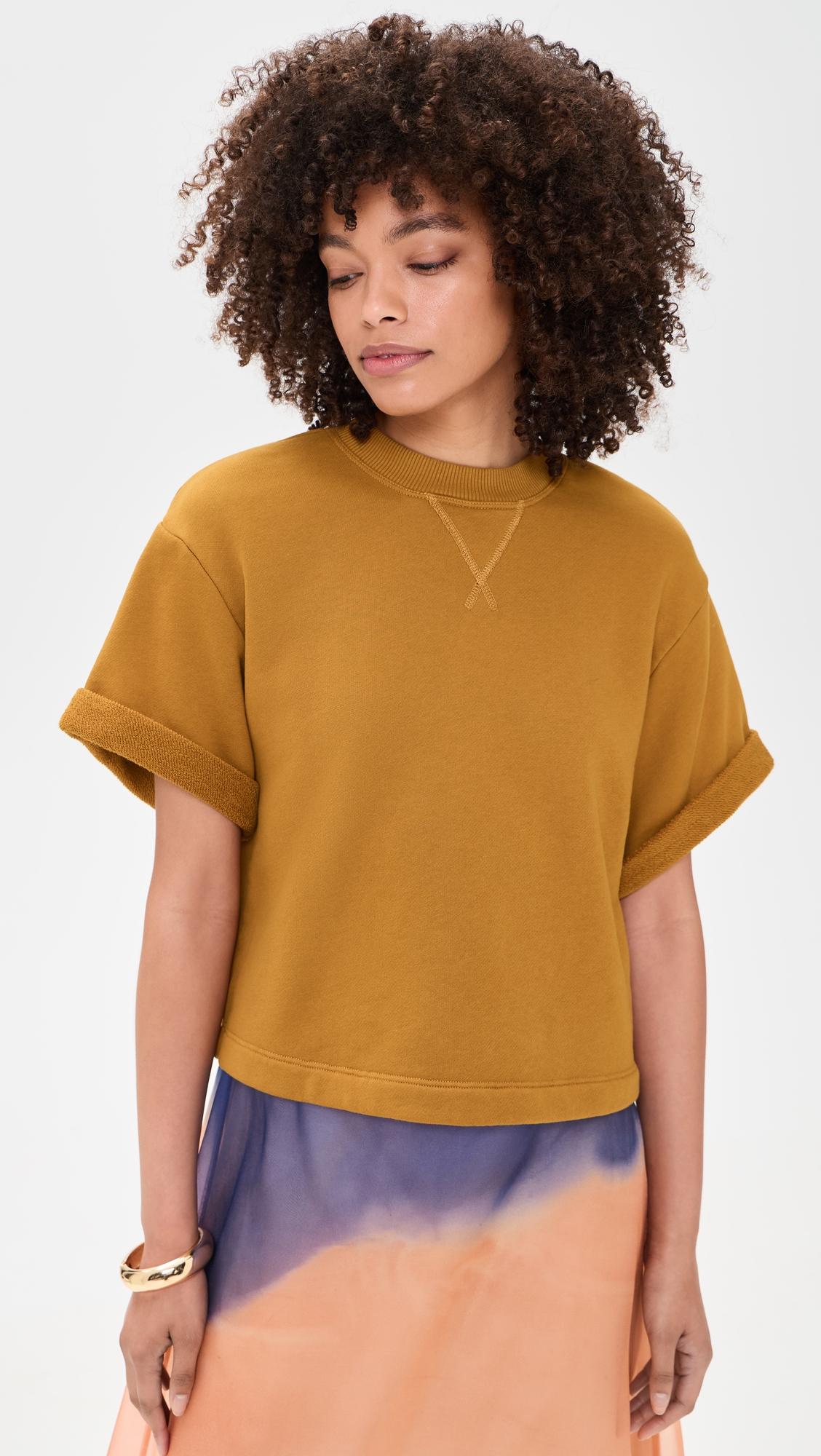 Cove Short Sleeve Terry Top by ULLA JOHNSON