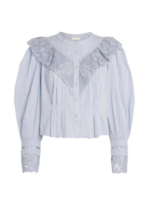 Cybil long-sleeve blouse by ULLA JOHNSON