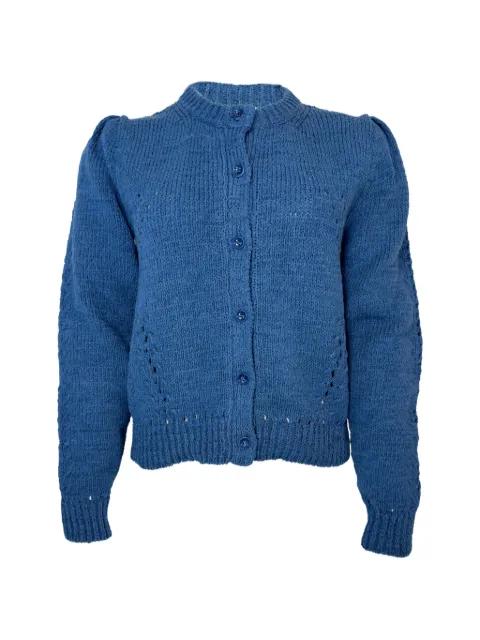 Delphina puff-sleeved cardigan by ULLA JOHNSON