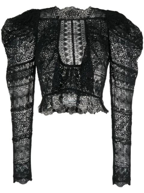 Eloise lace blouse by ULLA JOHNSON