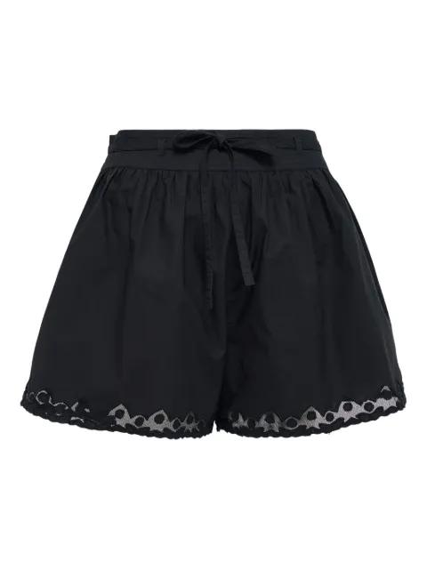Elowen eyelet-details shorts by ULLA JOHNSON